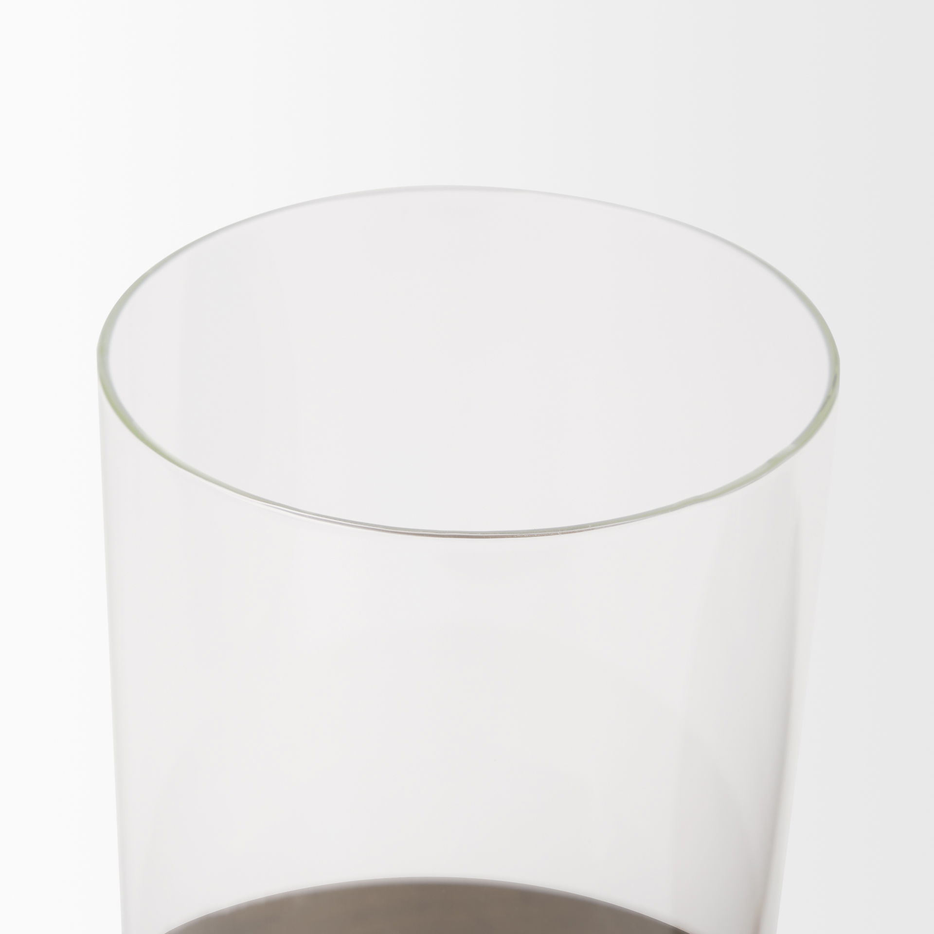 Vivian Gold Metal and Glass Hurricane Candle Holder (Set of 2) large image 