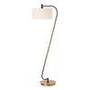 Irwin Curved Brass Floor Lamp, by Uttermost, 23" width x 64.25" height x 16" depth thumbnail 1