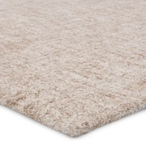 Harding Handmade Indoor/Outdoor Solid Tan/Cream Area Rug (8