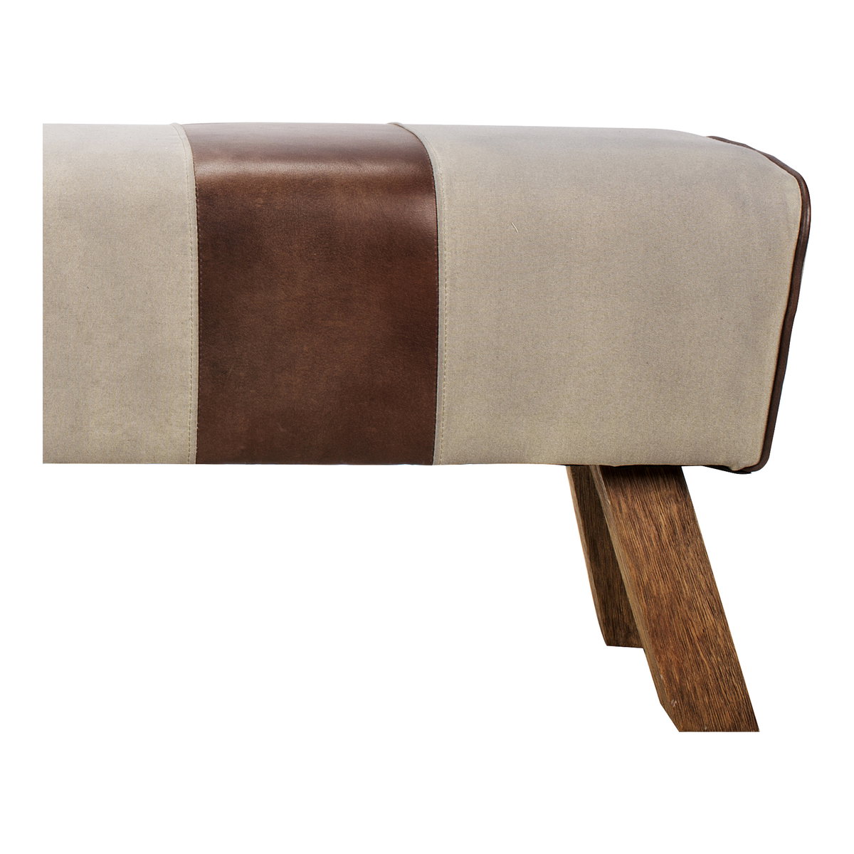 Pommel Bench, Benche by Moe's Home, 52" width x 18.5" height x 14.5" depth View 3