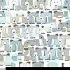 Bears Blue Peel & Stick Wallpaper thumbnail 0