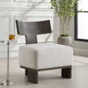 Finlay Dark Walnut Accent Chair, by Uttermost, 27.5" width x 32.25" height x 25.5" depth thumbnail 4