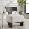 Finlay Dark Walnut Accent Chair, by Uttermost, 27.5" width x 32.25" height x 25.5" depth thumbnail 4