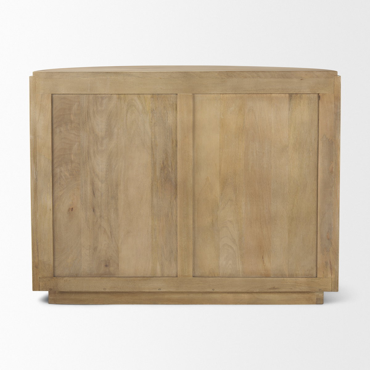 Terra Fluted Light Brown Wood 2-Door Accent Cabinet, Cabinets & Chest by Mercana, 42" length x 19" width x 32" height View 6
