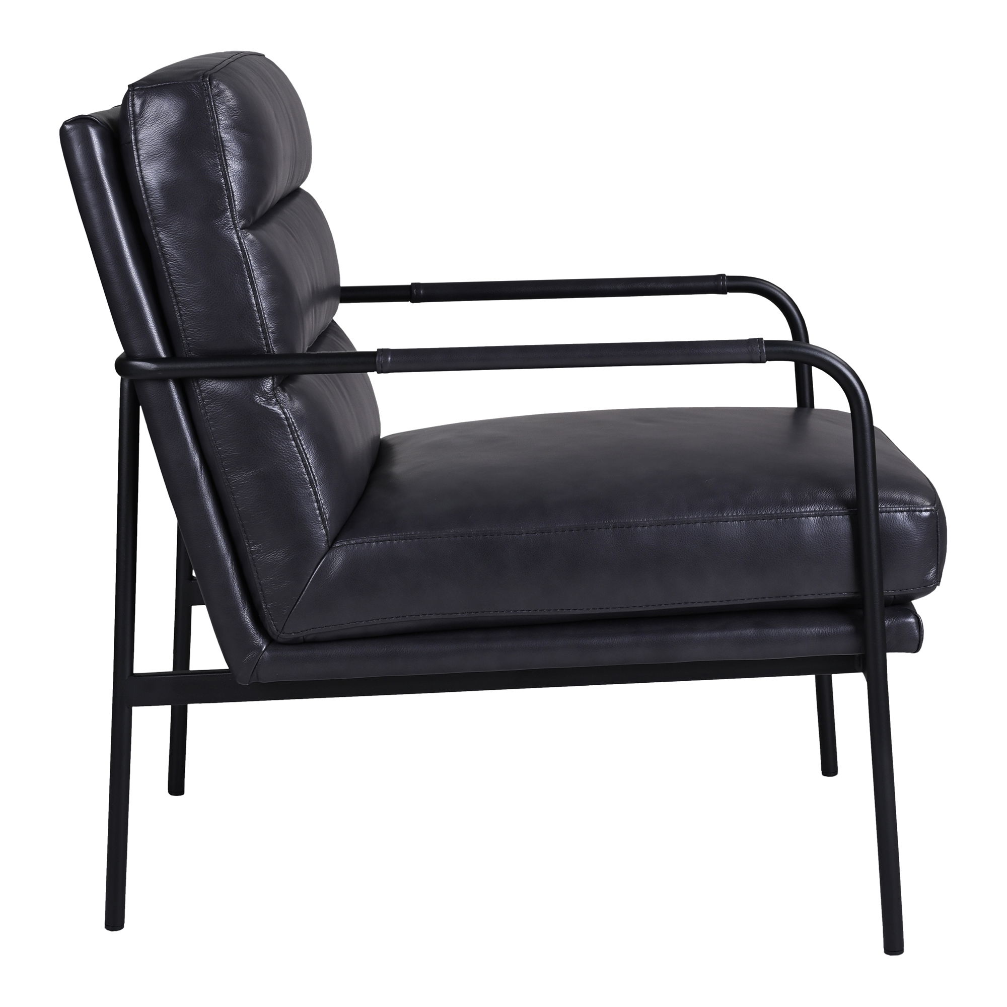 Verlaine Chair Raven Black, Accent Chair by Moe's Home, 23.5" width x 32" height x 31" depth View 4