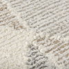 Kolt 5x8 Neutral Geometric Patterned Wool Area Rug, by Mercana, 8' length x 5' width x 0.98" height thumbnail 8