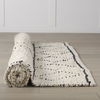 Calvert 5 x 8 Gray Cotton Hand Woven Diamond Patterned Rug thumbnail 2