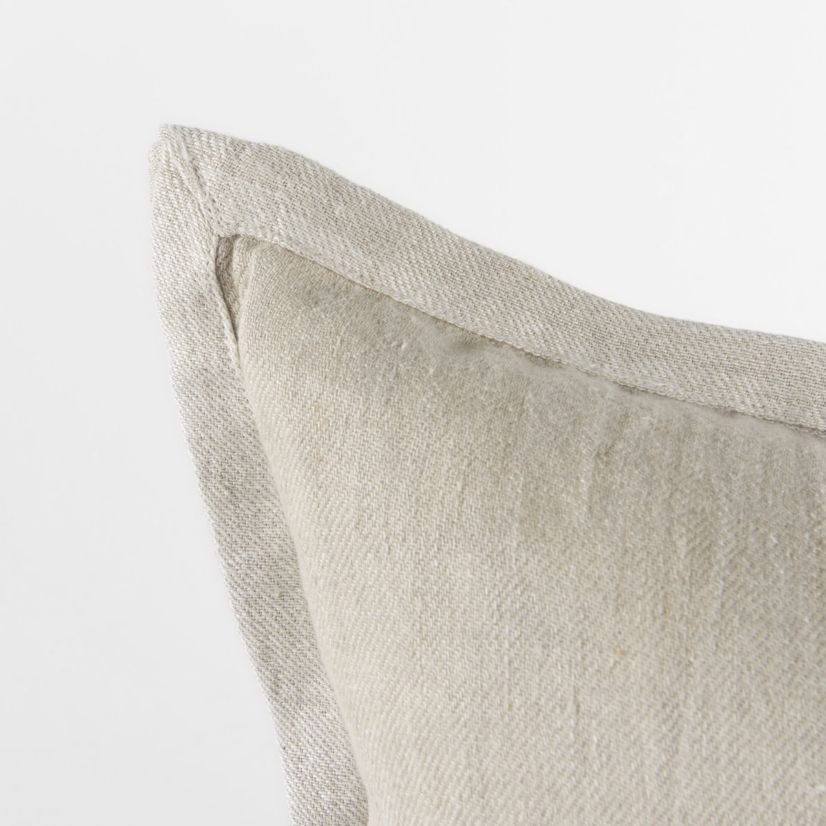 Mae 20L x 20W Beige Fabric Pillow Cover, Decorative Pillow by Mercana, 20" length x 20" width x 0.2" height View 9