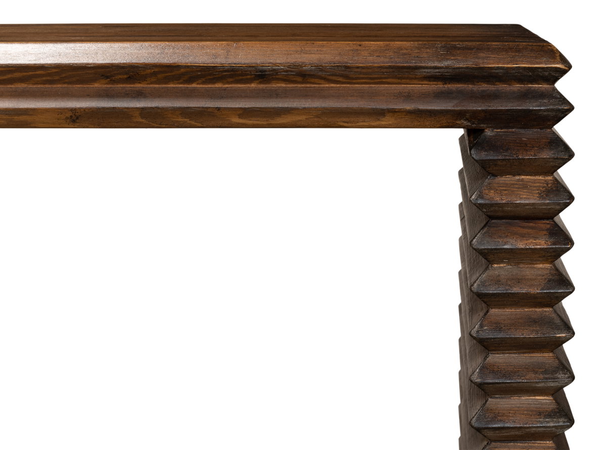 Stacked Console Table, by Sarreid, 1'1" length x 5'3" width x 2'8" height View 7