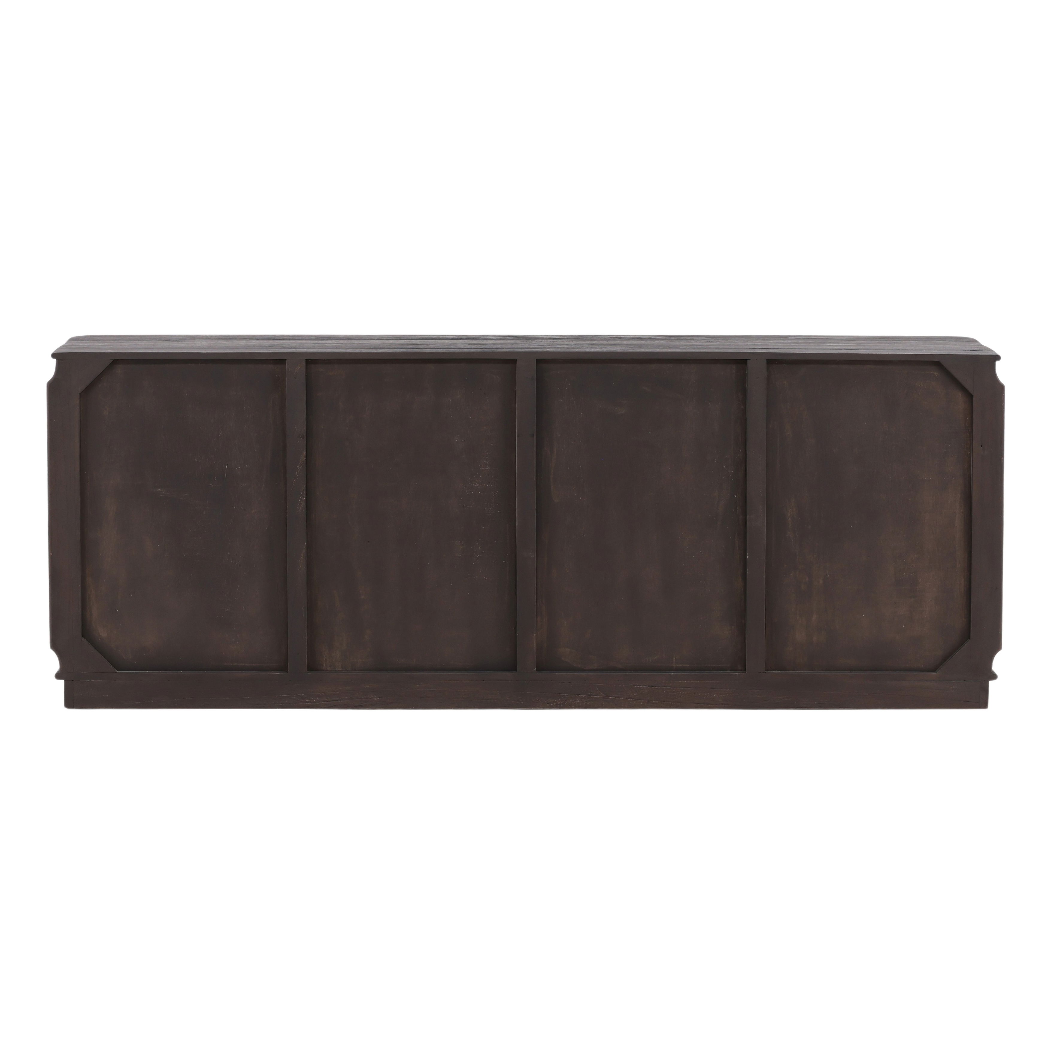 Urias Sideboard Dark Brown, Sideboards & Buffet by Dovetail, 78.75" width x 29.62" height x 17.75" depth View 4