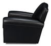 Elite French Club Swivel Chair, Black, Seating by Sarreid, 36" length x 33" width x 33" height thumbnail 9