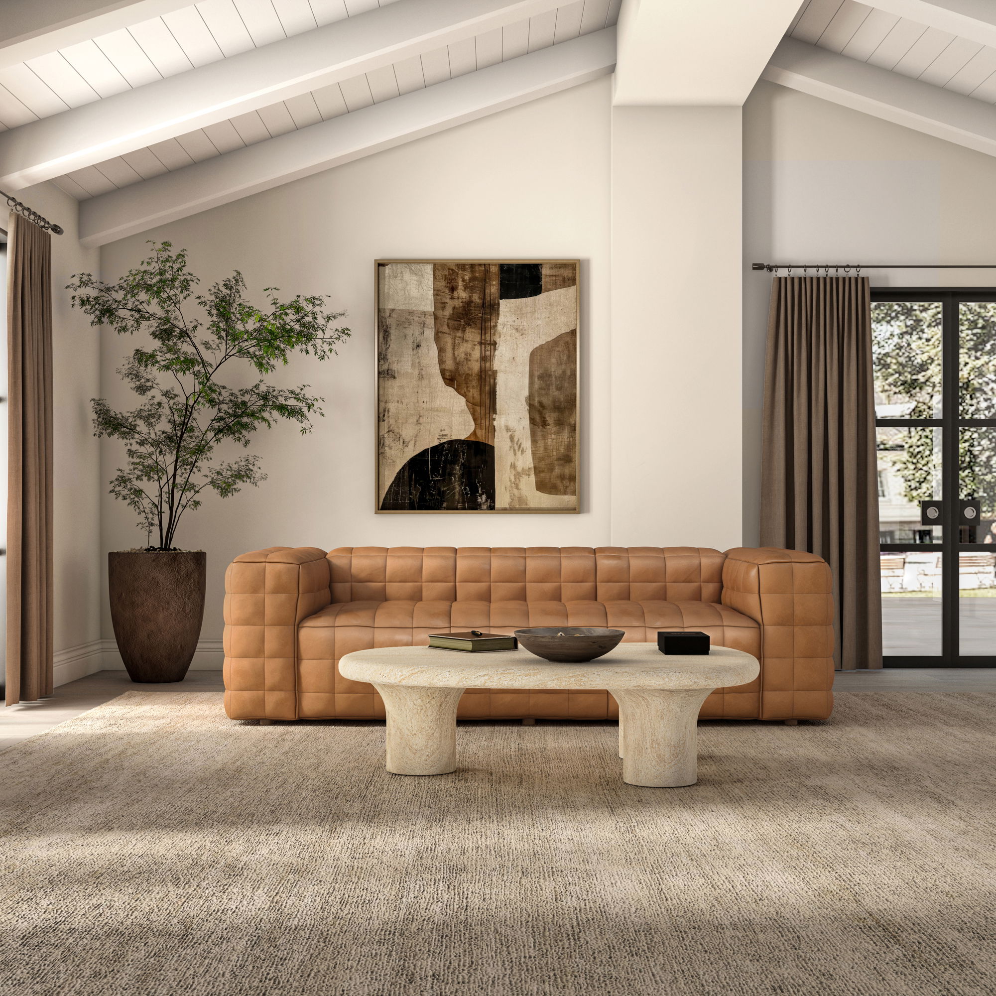 Callan Sofa Tan large image 