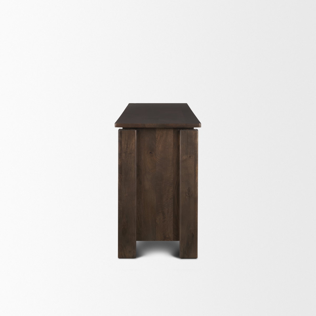 Wallen 2 Door Solid Dark Brown Wood with 3 Drawers Sideboard, Sideboards & Buffet by Mercana, 79" length x 21" width x 33" height View 4