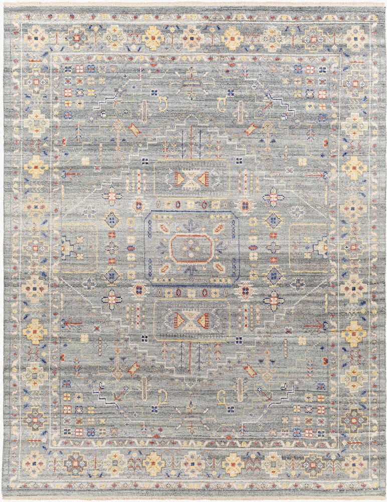 Kushal Handmade Rug, by Surya, 1'6" length x 1'6" width