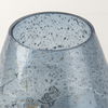 Robyn Short Blue Glass Vase, by Mercana, 7.8" length x 7.8" width x 6.77" height thumbnail 6