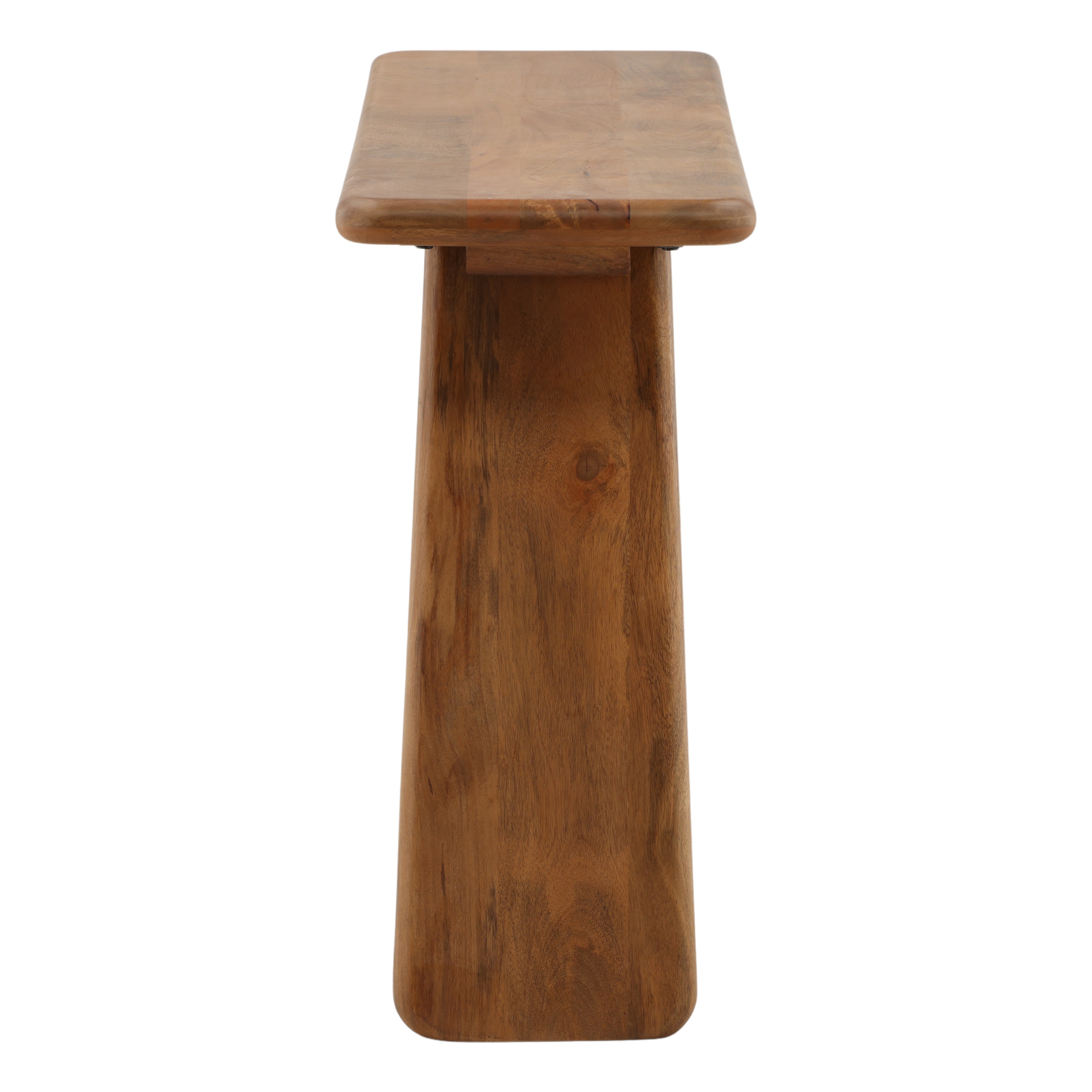 Winsor Console Brown, Console Table by Dovetail, 59" width x 32" height x 59" diameter x 15" depth View 3