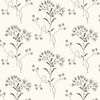 Wildflower Black & White Wallpaper thumbnail 1