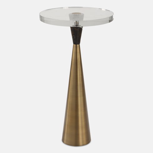 Holton Tapered Brass Accent Table