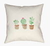 Tres Flores Accent Pillow, Decorative Pillow by Surya, 18" length x 18" width thumbnail
