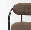 Parker Muted Brown Faux Leather with Black Metal Counter Stool thumbnail 8