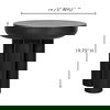 Rocca Side Table Black, Side & End Table by Moe's Home, 19.75" width x 19.75" height x 19.75" depth thumbnail 9