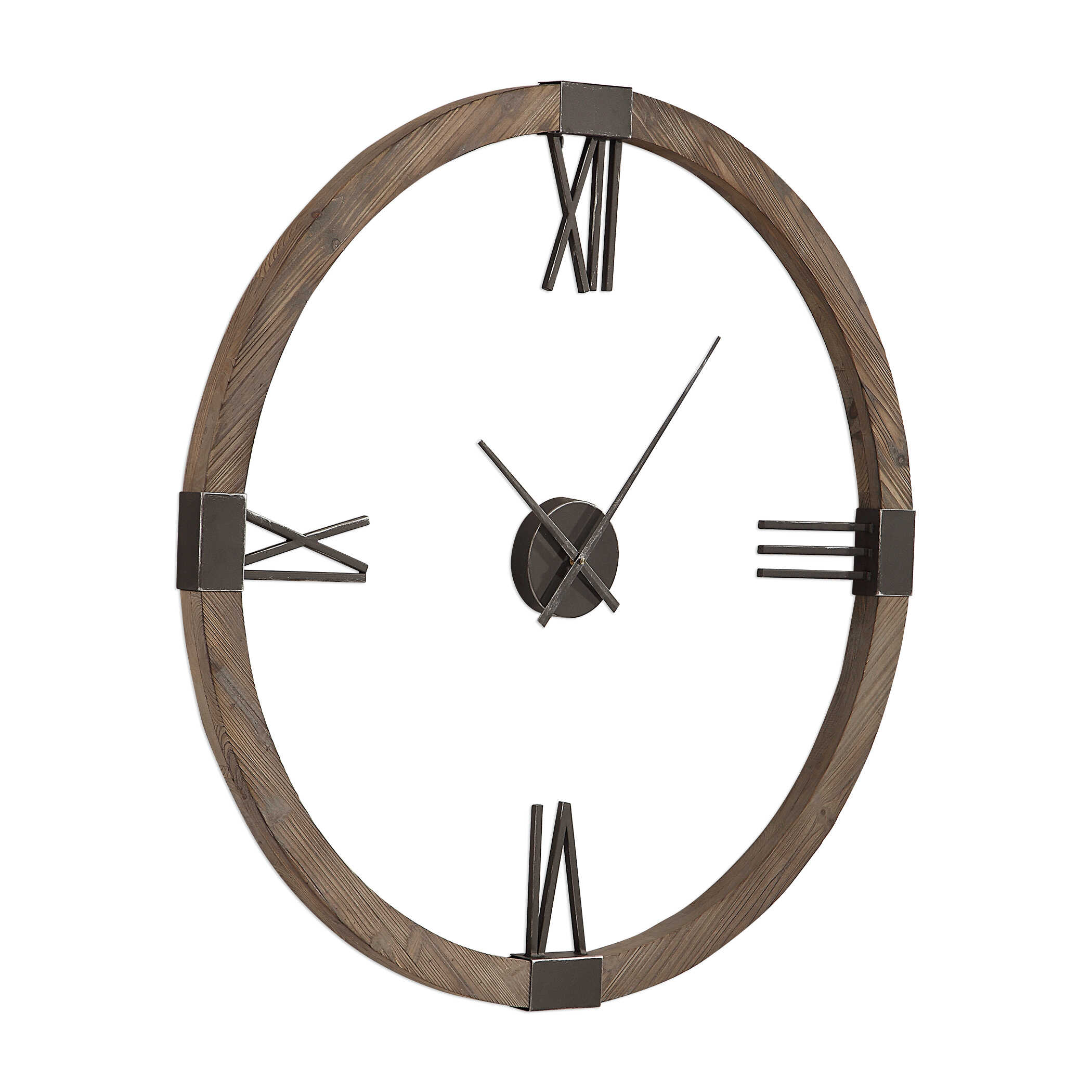 Marcelo Modern Wall Clock, by Uttermost, 39.5" width x 39.5" height x 2" depth View 3