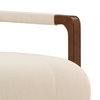 Jordi Occasional Chair Cream, Accent Chair by Dovetail, 29.5" width x 35.2" height x 39" depth thumbnail 6