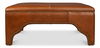 Streetman Cocktail Ottoman, Havana Brown, Seating by Sarreid, 48" length x 48" width x 18" height thumbnail 3