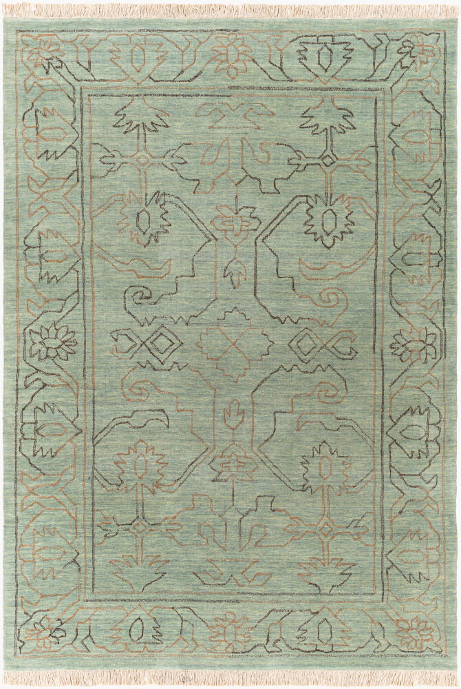 Wilmington Handmade Rug, by Surya, 9' length x 6' width