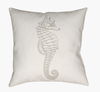 Seahorse Accent Pillow, Decorative Pillow by Surya, 20" length x 20" width thumbnail
