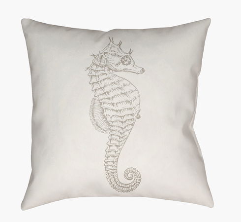 Seahorse Accent Pillow