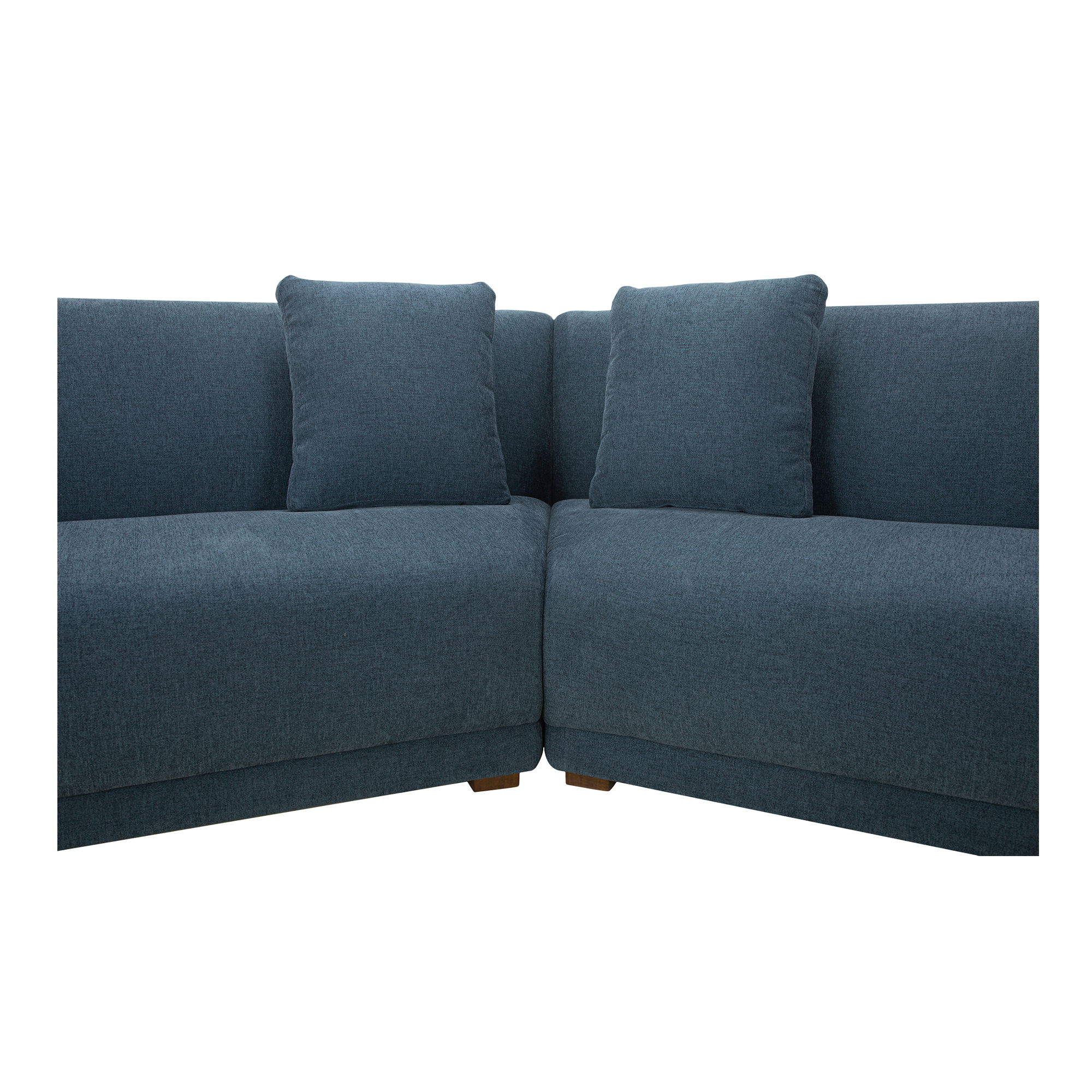 Fraser 2 Piece Modular Sofa Deep Blue, Sectional Sofa by Moe's Home, 128" width x 31.5" height x 34.29" depth View 5
