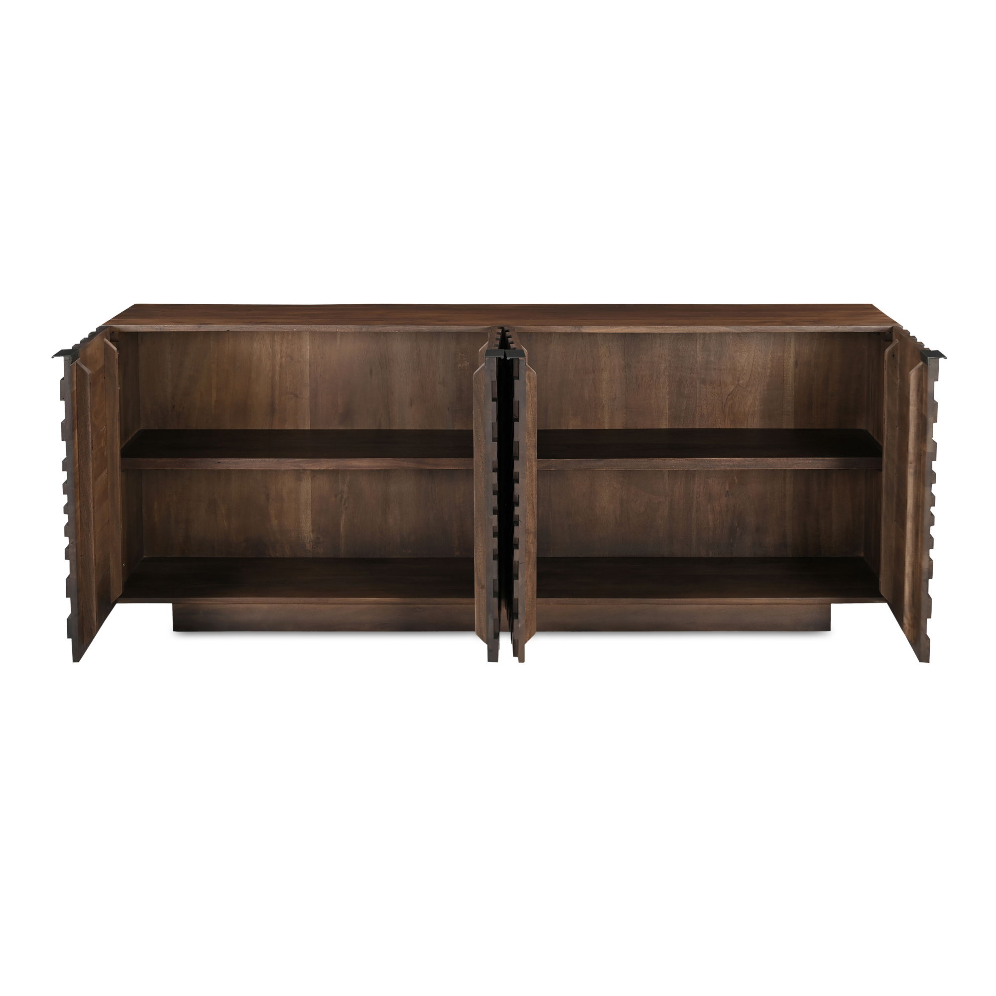 Easton Sideboard Brown, Cabinets & Sideboard by Moe's Home, 75" width x 30" height x 18" depth View 2