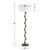Remolino Bronze Floor Lamp, by Uttermost, 19" width x 65" height x 19" depth thumbnail 3
