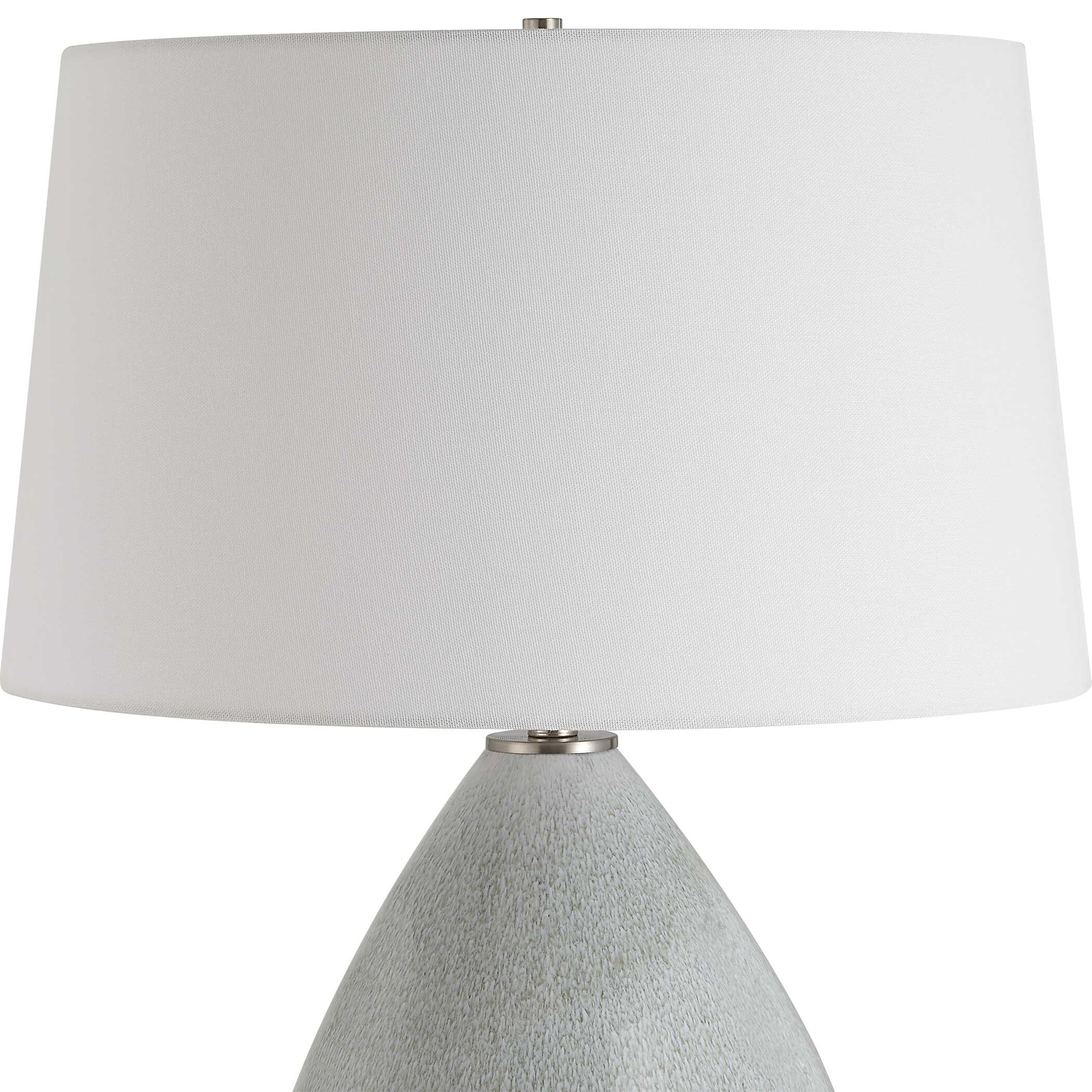 Moray Gray Glaze Table Lamp, by Uttermost, 17.25" width x 24.25" height x 17" depth View 6
