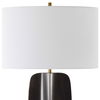 Kure Black Table Lamp, by Uttermost, 16" width x 30.25" height x 10" depth thumbnail 7