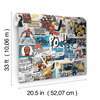 Marvel Comics Pow! Black & Blue Wallpaper, by York Wall, 33' length x 1'8.5" width x 0.02" depth thumbnail 6