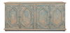 Four Diamonds Sideboard, Blue, Cabinets & Sideboard by Sarreid, 76" length x 22" width x 37" height thumbnail 2