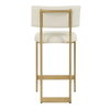 Apsley Gold Counter Stool, Counter & Bar Stool by Uttermost, 18" width x 36.75" height x 22.5" depth thumbnail 6