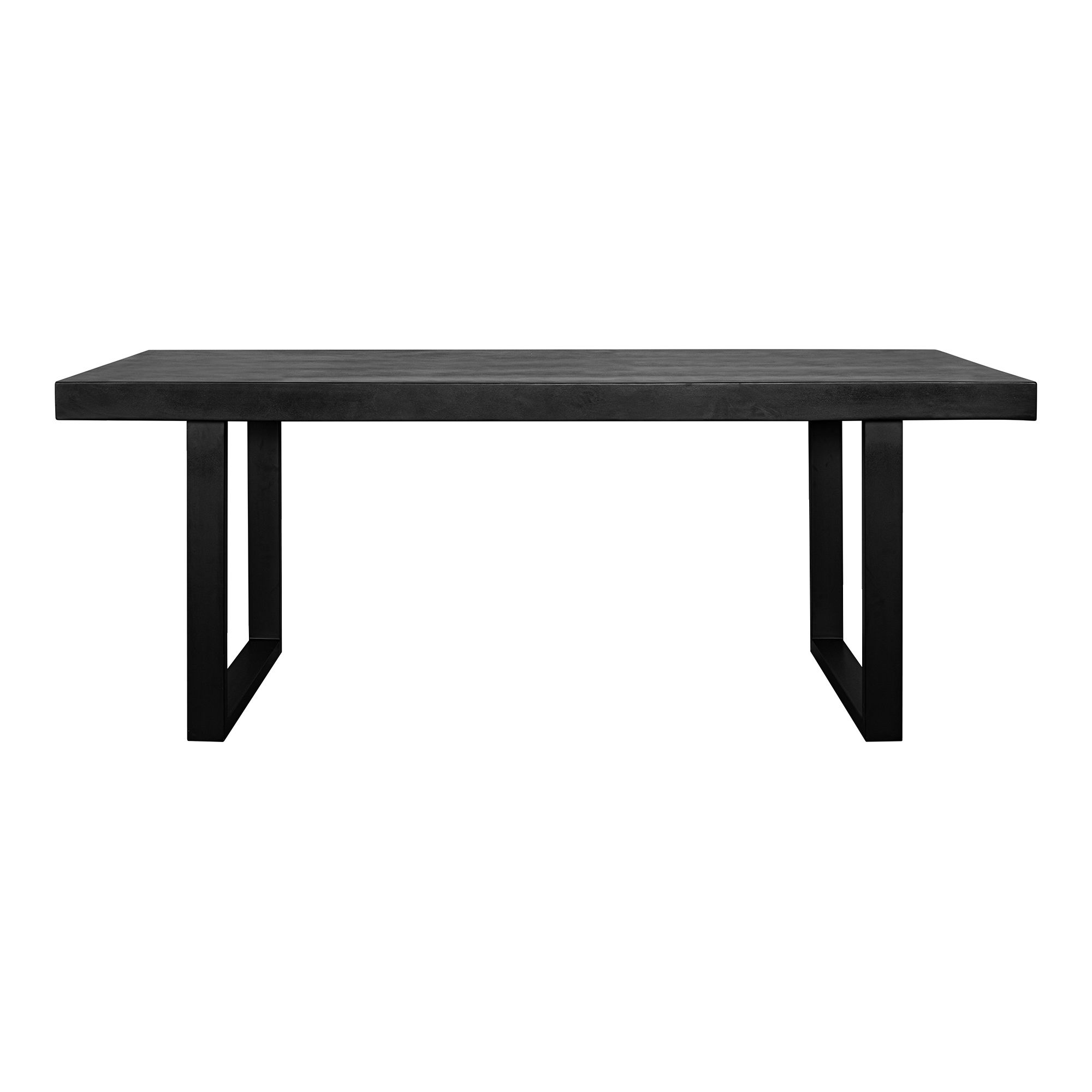Jedrik Large Outdoor Dining Table Black, Outdoor Table by Moe's Home, 6'7" width x 2'6" height x 3'3" depth View 1