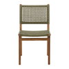 Francisca Outdoor Dining Chair Set of 2 Green, by Dovetail, 18.2" width x 32.87" height x 24.2" depth thumbnail 2