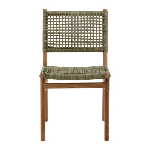 Francisca Outdoor Dining Chair Set of 2 Green