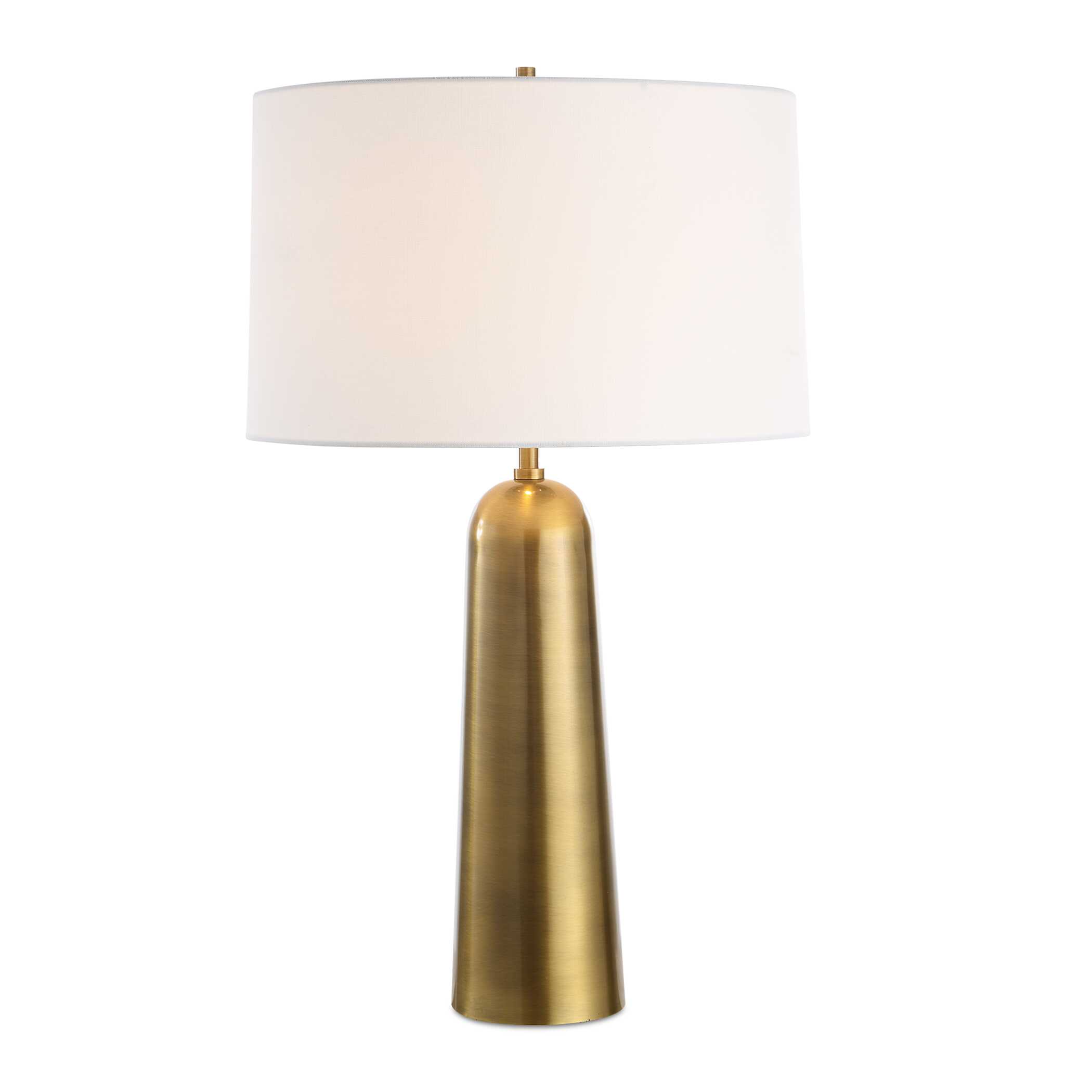 Flinchem Brass Table Lamp, by Uttermost, 17" width x 28" height x 17" depth View 1