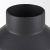 Tosca Medium Matte Black Metal Vase, by Mercana, 9.06" length x 9.06" width x 7.87" height thumbnail 7