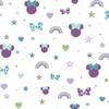 Disney Minnie Mouse Rainbow Purple Wallpaper, by York Wall, 33' length x 1'8.5" width x 0.02" depth thumbnail