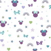 Disney Minnie Mouse Rainbow Purple Wallpaper, by York Wall, 33' length x 1'8.5" width x 0.02" depth thumbnail