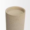 Qamra Tall Beige Textured Metal Pillar Candle Holder Candle Holder thumbnail 5