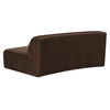 Naomi Convex Sofa Dark Brown, Sectional Sofa by Moe's Home, 80.7" width x 28.3" height x 39" depth thumbnail 2