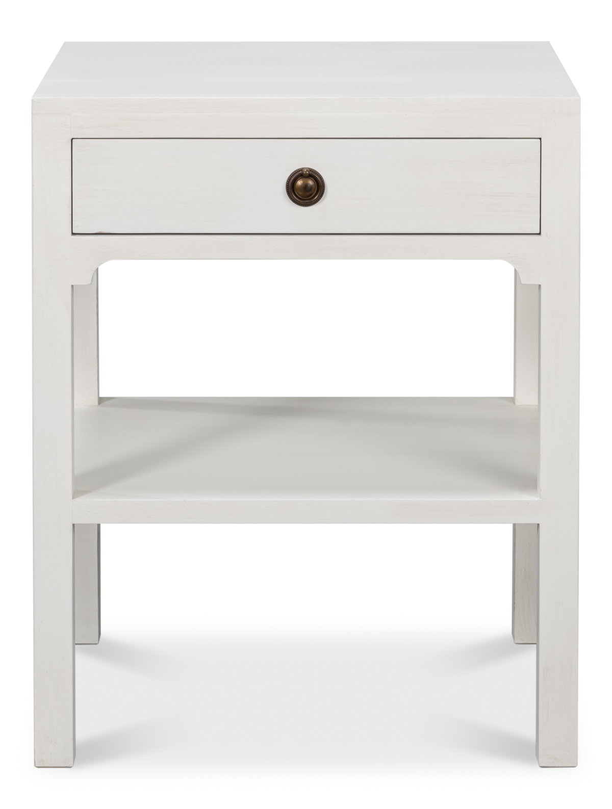 Windy Single Drawer Side Table, by Sarreid, 1'6" length x 1'10" width x 2'3" height View 2