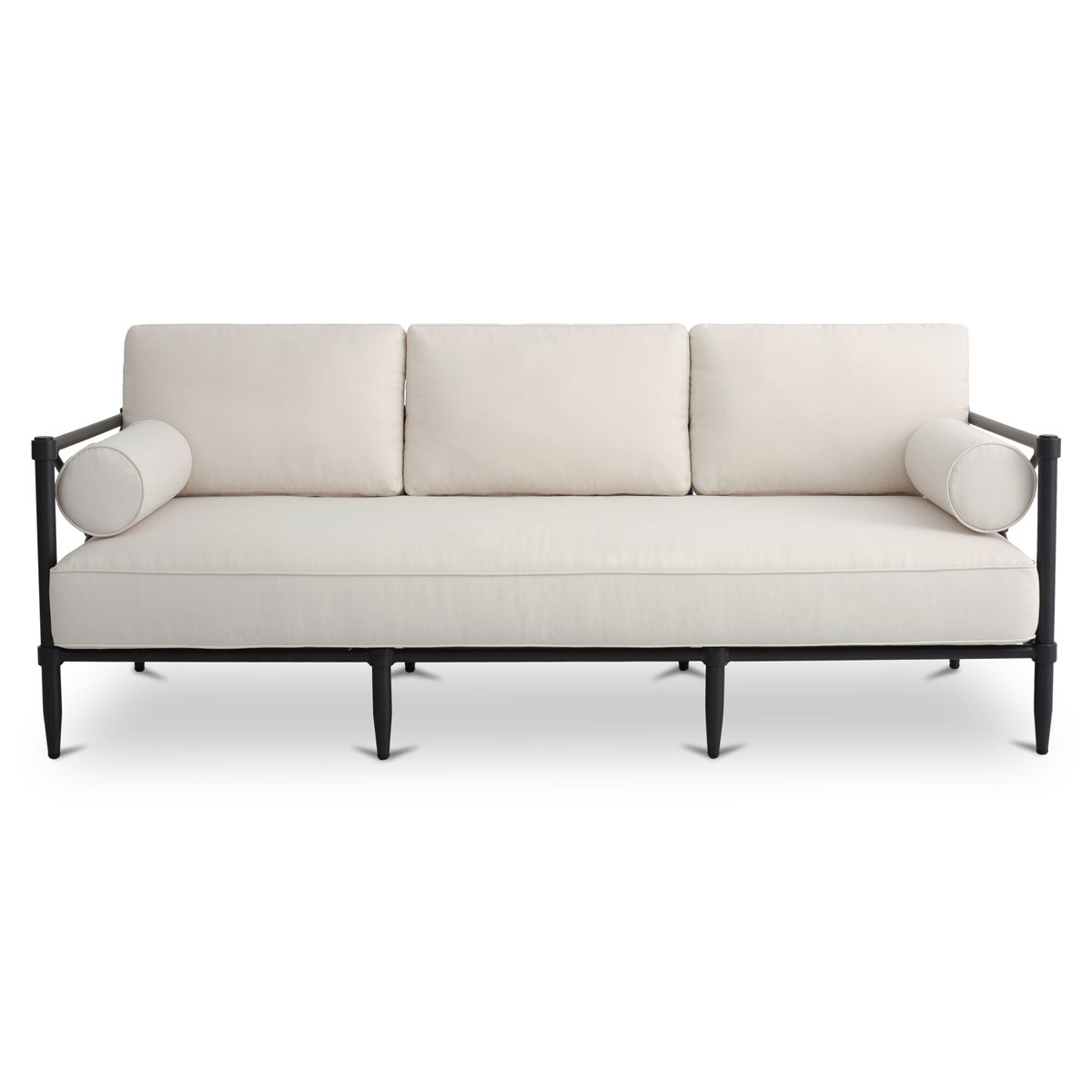 Willow Outdoor Sofa Cream, by Moe's Home, 6'8" width x 2'10" height x 2'8" depth View 1